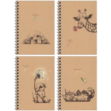 Записная книжка А6 96л. на гребне For you тв. обложка (Art Space)