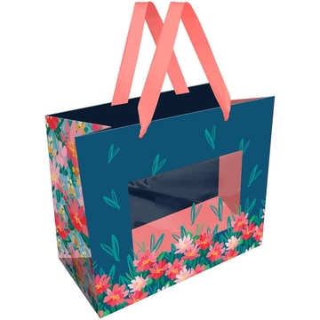 Сумка подарочная 23*18*10см  Bouquet матовая ламинация (MESHU)