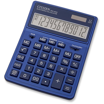Калькулятор 12 разр. 142*186*37мм SDC-444XRNVE темно-синий (Citizen)