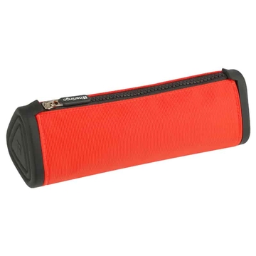 Пенал мягкий полиэстер на молнии 220*70*70мм "Black and orange" (Berlingo)