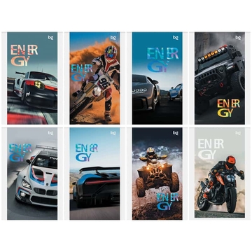 Блокнот А6 48л. на скрепке Racing cars (BG)  