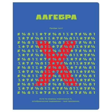 Тетрадь Алгебра 48л. А5 Профтест (BG)