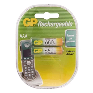 Аккумулятор AAA (HR03) GP 650mAh за 1 шт.  
