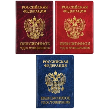 Обложка для пенсионного удостоверения ПВХ (Спейс)