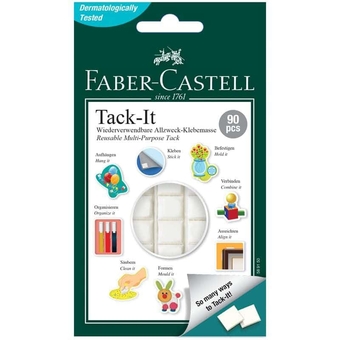 Масса для приклеивания"Tack-It" 90 кубиков 50г. картон. уп. (Faber Castell)