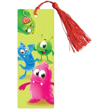 Закладка для книг 3D с линейкой Monsters 150*55мм