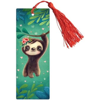 Закладка для книг 3D с линейкой Sloth 150*55мм