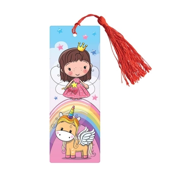 Закладка для книг 3D с линейкой Unicorn 150*55мм