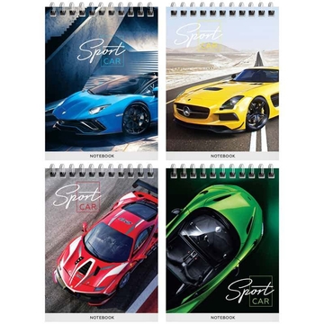 Блокнот А6 40л. на гребне Гонки. Sport cars (ArtSpace)