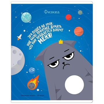 Тетрадь Физика 48л. А5 Котоцинизм (Art Space)
