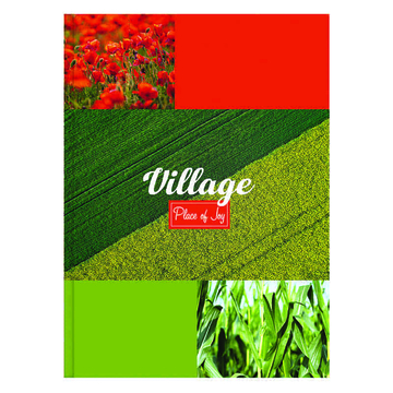 Бизнес-блокнот А4 120л. Village тв. обложка клетка (BG)