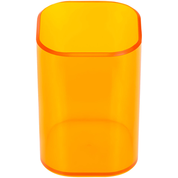 Стакан-подставка для канцелярских принадлежностей Фаворит цвет тонированный оранжевый (Стамм)