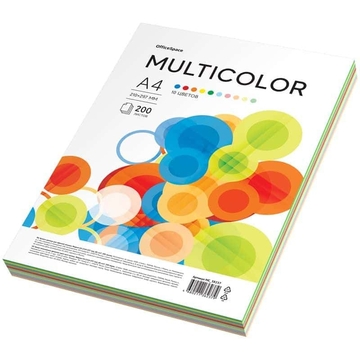 Бумага Office Space Multicolor 10цв. 200листов ф.А4 80 г/м2