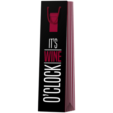 Сумка подарочная 12*36*8,5см  "It's wine o'clock" (ArtSpace)