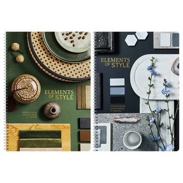 Тетрадь 80л. А4 клетка спираль Stylish details (GreenwichLine)