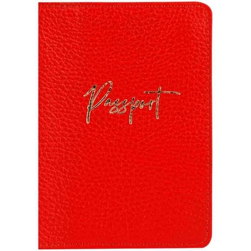 Обложка для паспорта "Naples" кожа цвет красный (OfficeSpace)