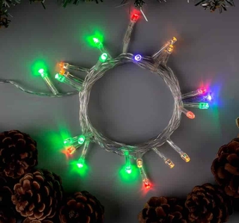 Гирлянда НИТЬ ECO. IP20, 2.5 м, Н.С. LED-25-220V, моргает, МУЛЬТИ(RG/RB) 1080342         