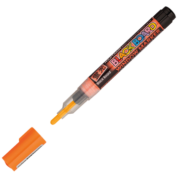 Маркер меловой Black Board Marker оранжевый толщина линии 3мм  (MunHwa)