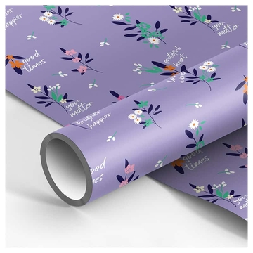 Бумага упаковочная глянец Lawn 70*100см 1 лист 80г/м2 (Meshu)