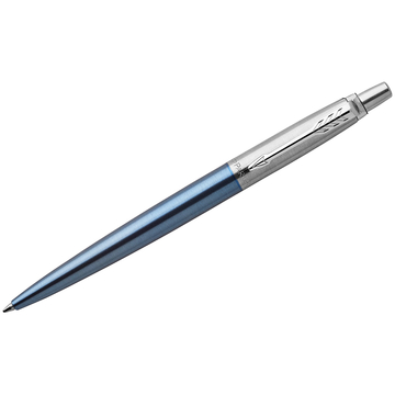 Ручка шариковая Parker Jotter Waterloo Blue CT цвет корпуса голубой хром
