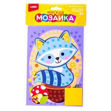 Аппликация из мягкого пластика "Енот" (Lori)