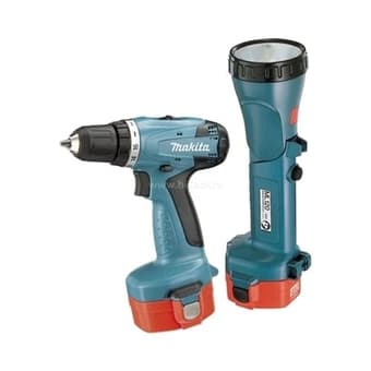 Аккум.дрель MAKITA 6281DWPLE  14.4В 2x1.3Ач 10мм 0-400/0-1300об/мин 36Нм кейс +ФОНАРЬ