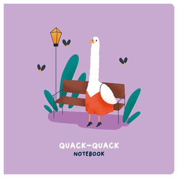 Записная книжка 17*170мм 40л. на скрепке Quack-Quack (MESHU) 