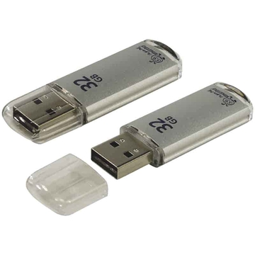 Флеш-карта Smart Buy V-Cut USB Flash 32Gb серебристый (металл корпус)