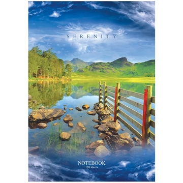 Бизнес-блокнот А4 120л. Serenity тв. обложка клетка (BG)