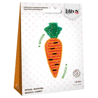 Набор для вышивания "Брошь. Морковь", 3*9см (Klart)