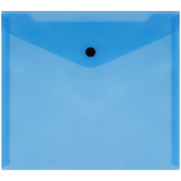 Папка конверт с кнопкой ф.A5+ плотность 150мкм цвет синий (Стамм)