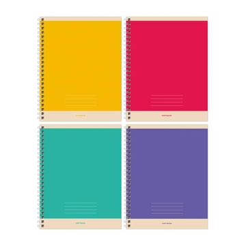Тетрадь 48л. А5 клетка спираль Monocolor. Simple (BG) (Greenwich Line)