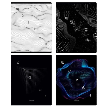 Тетрадь 80л. А5 клетка скрепка Motion Graphics (BG)