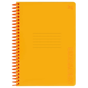 Тетрадь 96л. А5 клетка спираль Neon. Orange (BG)