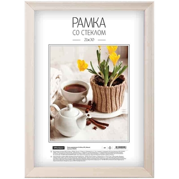 Фоторамка 21*30см деревянный багет №2 Natural (OfficeSpace)