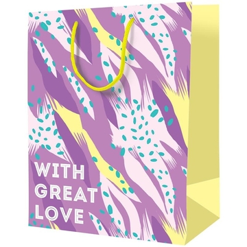 Сумка подарочная 33*42*12см "With great love" ламинированный (ArtSpace)