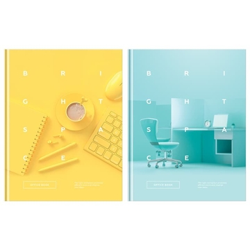 Бизнес-блокнот А5 80л. Office book тв. обложка клетка (BG)