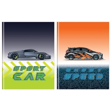 Бизнес-блокнот А5 80л. Sport car тв. обложка клетка (BG)